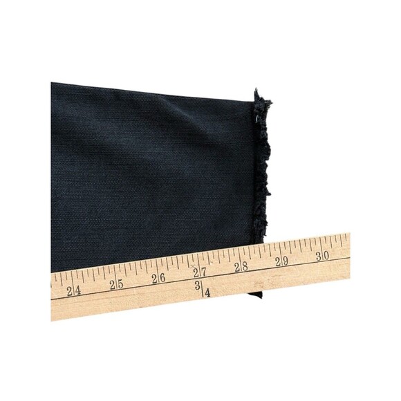 Frame Le High Skinny Jeans Women's Size 25 Black Stretch Raw Edge Waist and Hem - Picture 10 of 13